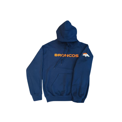 GILDAN DRYBLEND HOODIE SWEATSHIRT NFL BRONCOS LEAGUE NAVY