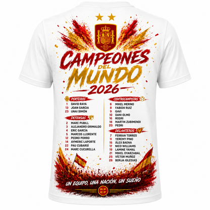 España Campeones World Cup T-Shirt - White