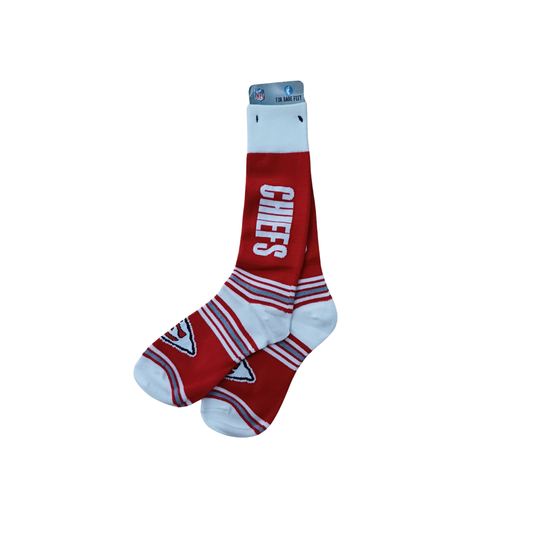 GO TEAM SOCKS NFL CHIEFS SIZE OSFM TEAM COLOR