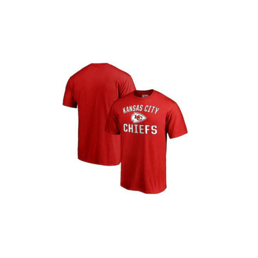 T-SHIRT NFL CHIEFS NEXT LEVEL CITY NAME LOGO - RED