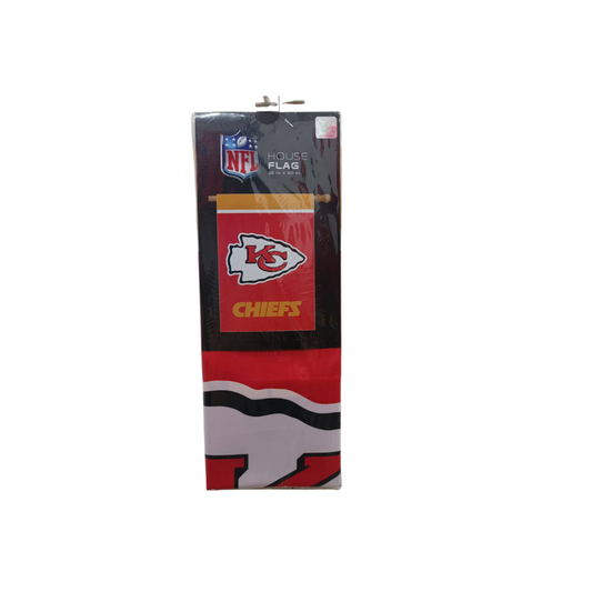 HOUSE FLAG 28x40 CHIEFS TEAM COLOR