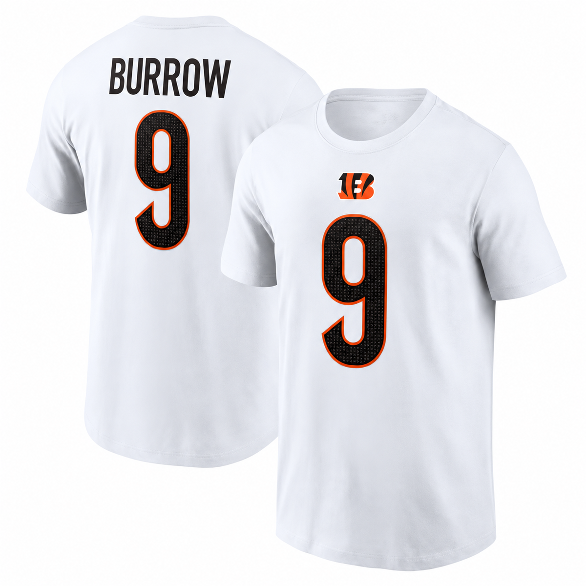 Joe Burrow Cincinnati Bengals  Name & Number T-Shirt - White