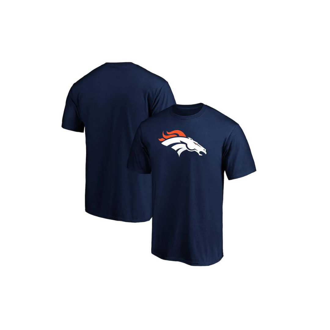 T-SHIRT NFL BRONCOS NEXT LEVEL BIG LOGO - NAVY BLUE