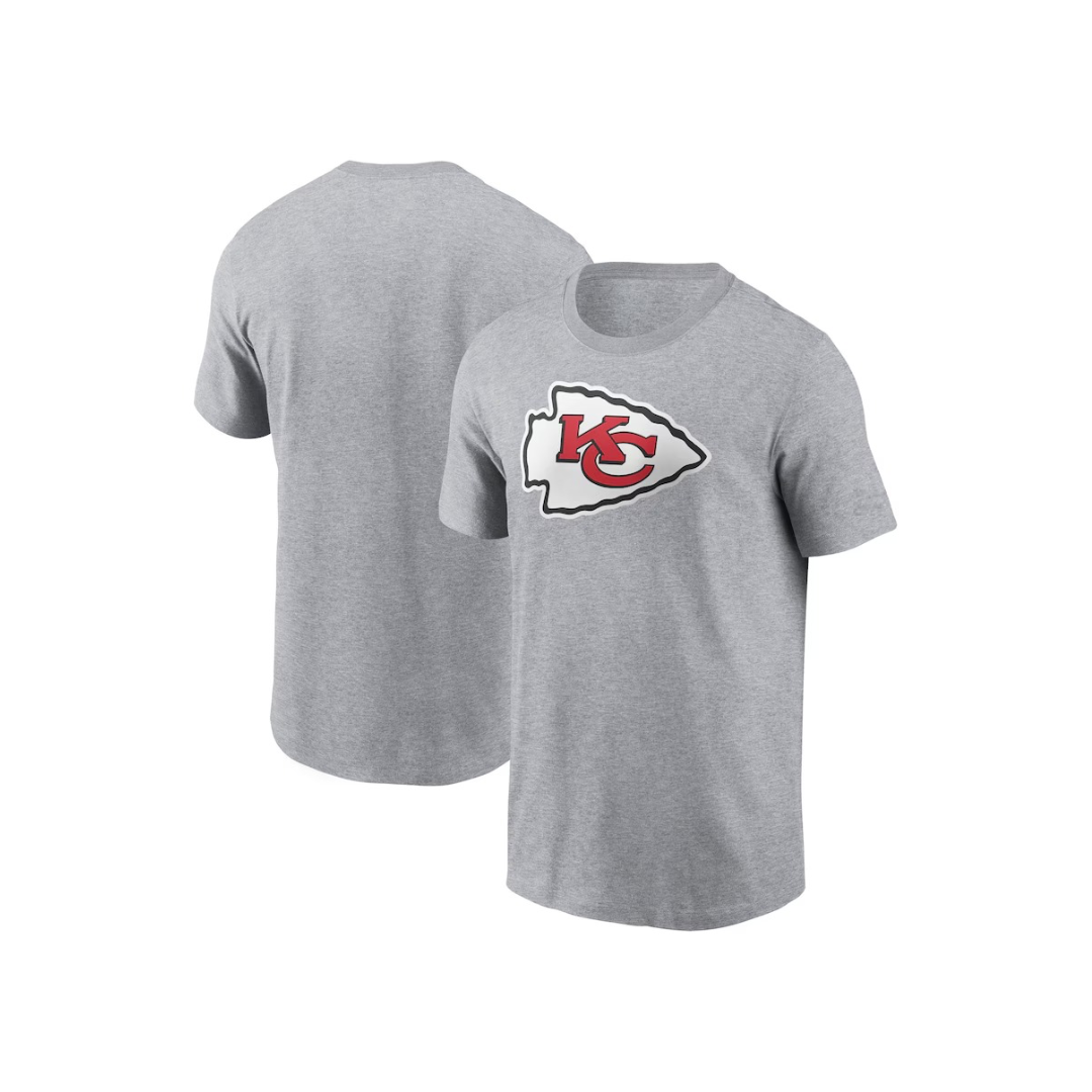 T-SHIRT NFL CHIEFS NEXT LEVEL LOGO - GREY