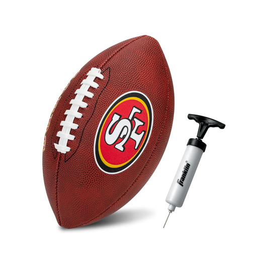 Franklin Sports Rubber JUNIOR Footballs NFL 49ERS