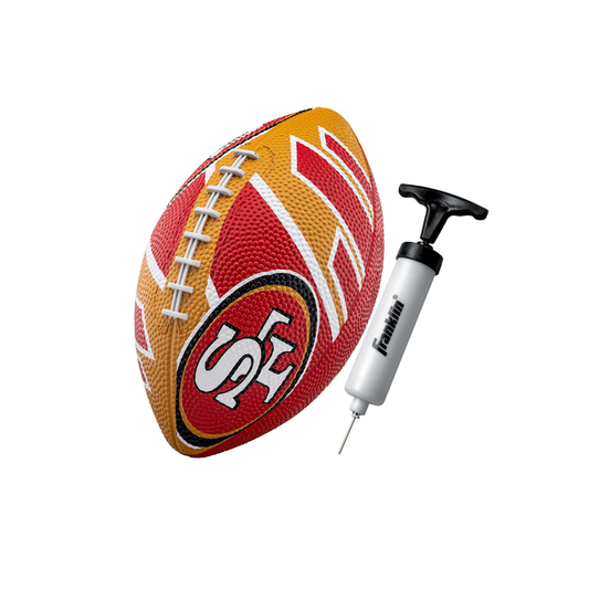 Franklin Sports Rubber JUNIOR Footballs NFL 49ERS