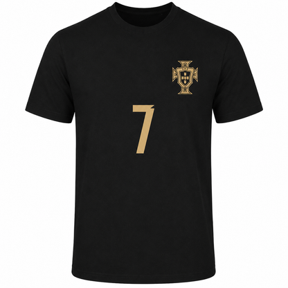Portugal Cristiano Ronaldo World Cup 2026 T-Shirt - Black