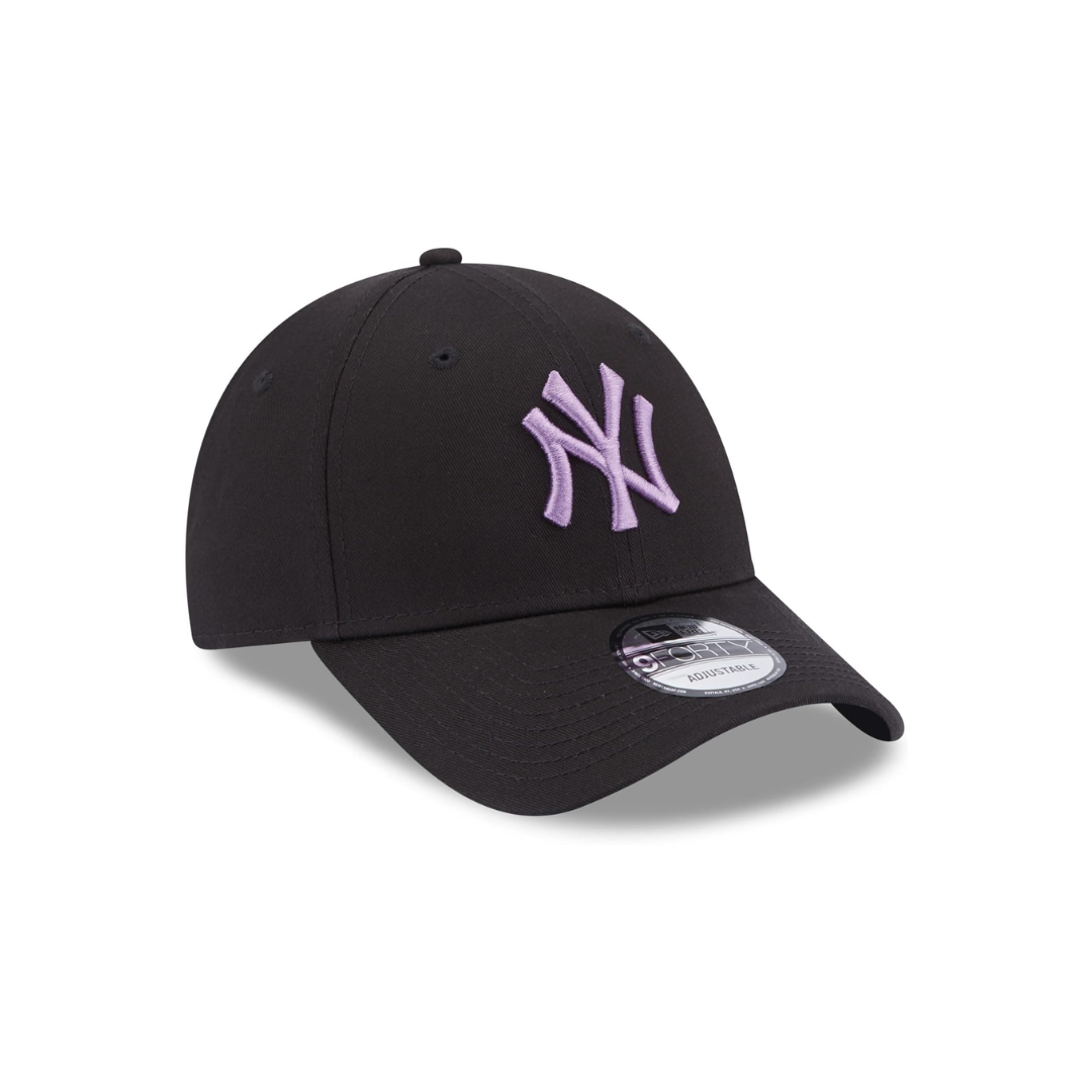 NEW ERA 9FORTY LEAGUE ESSENTIAL MLB YANKEES BLACK - PURPLE OSFA