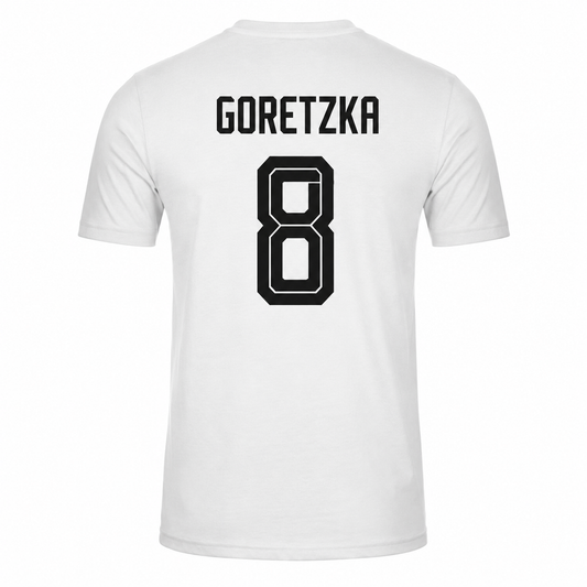 Alemania Leon Goretzka # 8 World Cup 2026 T-Shirt - White