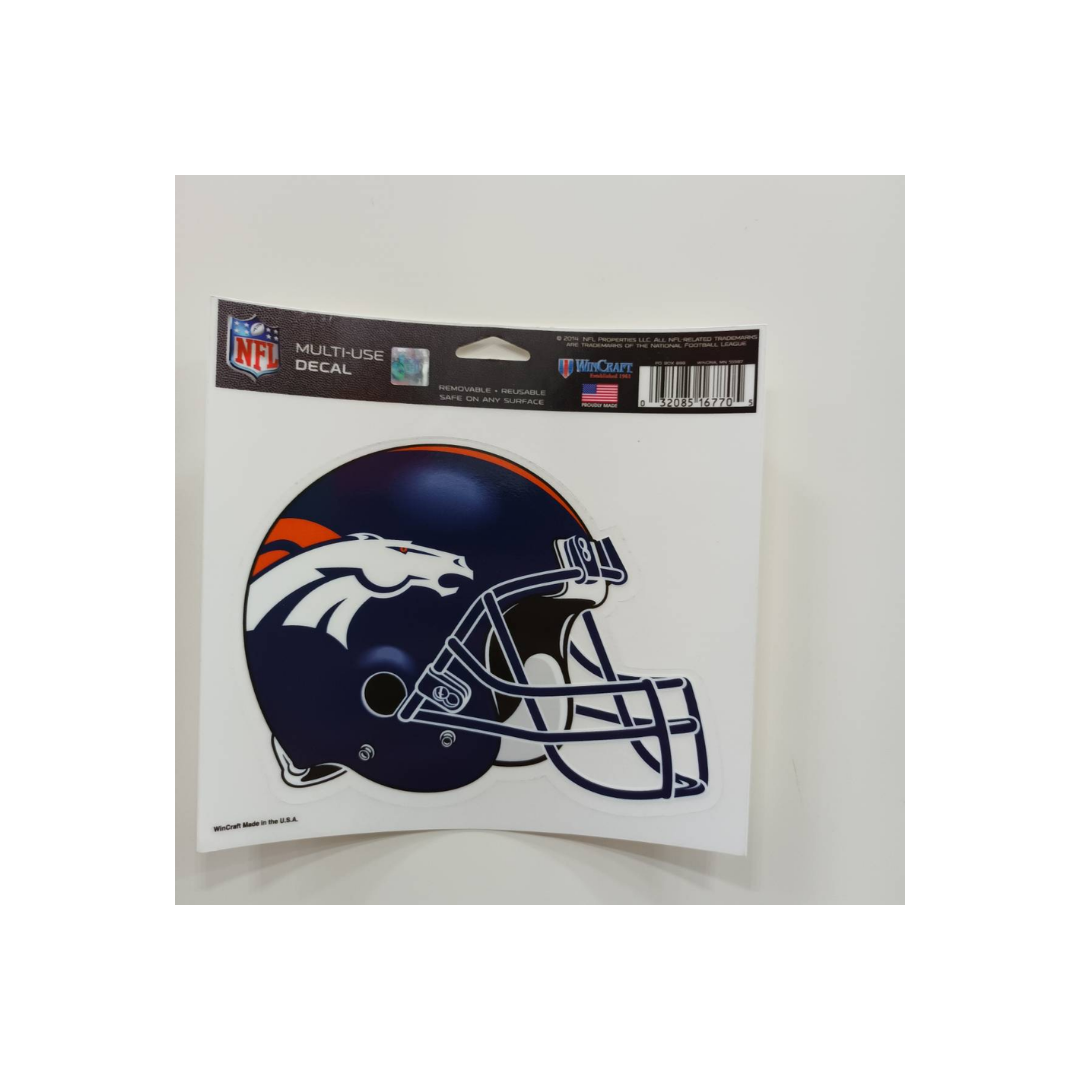 STICKER 5X6 ULTRA NFL BRONCOS TEAM COLOR