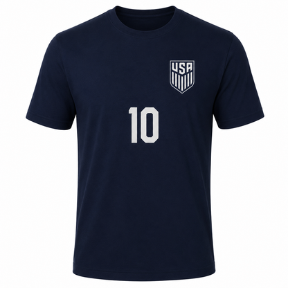 Estados Unidos Pulisic # 10 World Cup 2026 T-Shirt - Navy