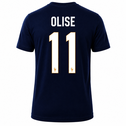Francia Olise # 11 World Cup 2026 T-Shirt - Navy