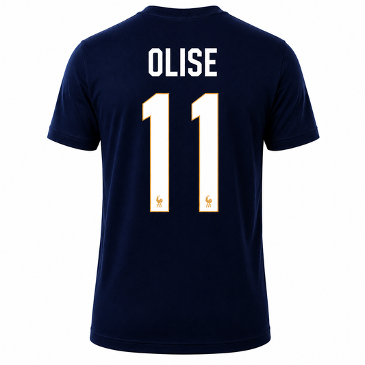 Francia Olise # 11 World Cup 2026 T-Shirt - Navy