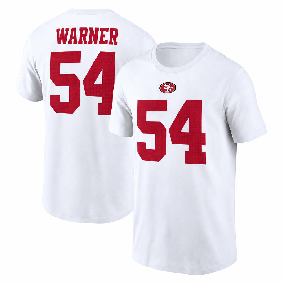 Fred Warner San Francisco 49ers Name & Number T-Shirt - White