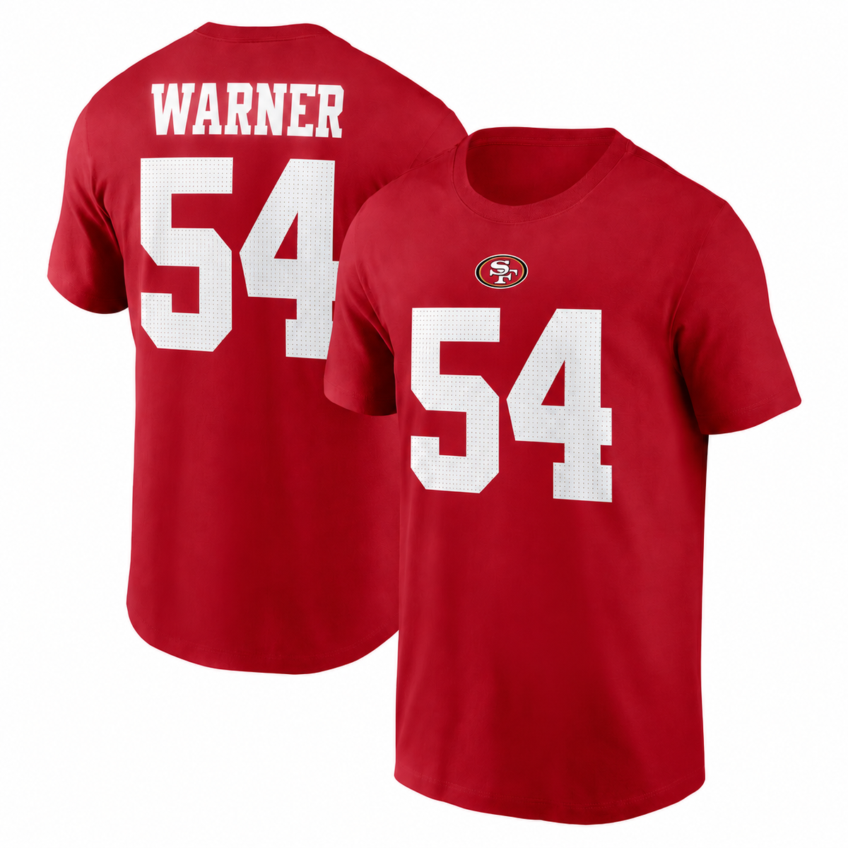 Fred Warner San Francisco 49ers Player Name & Number T-Shirt - Scarlet