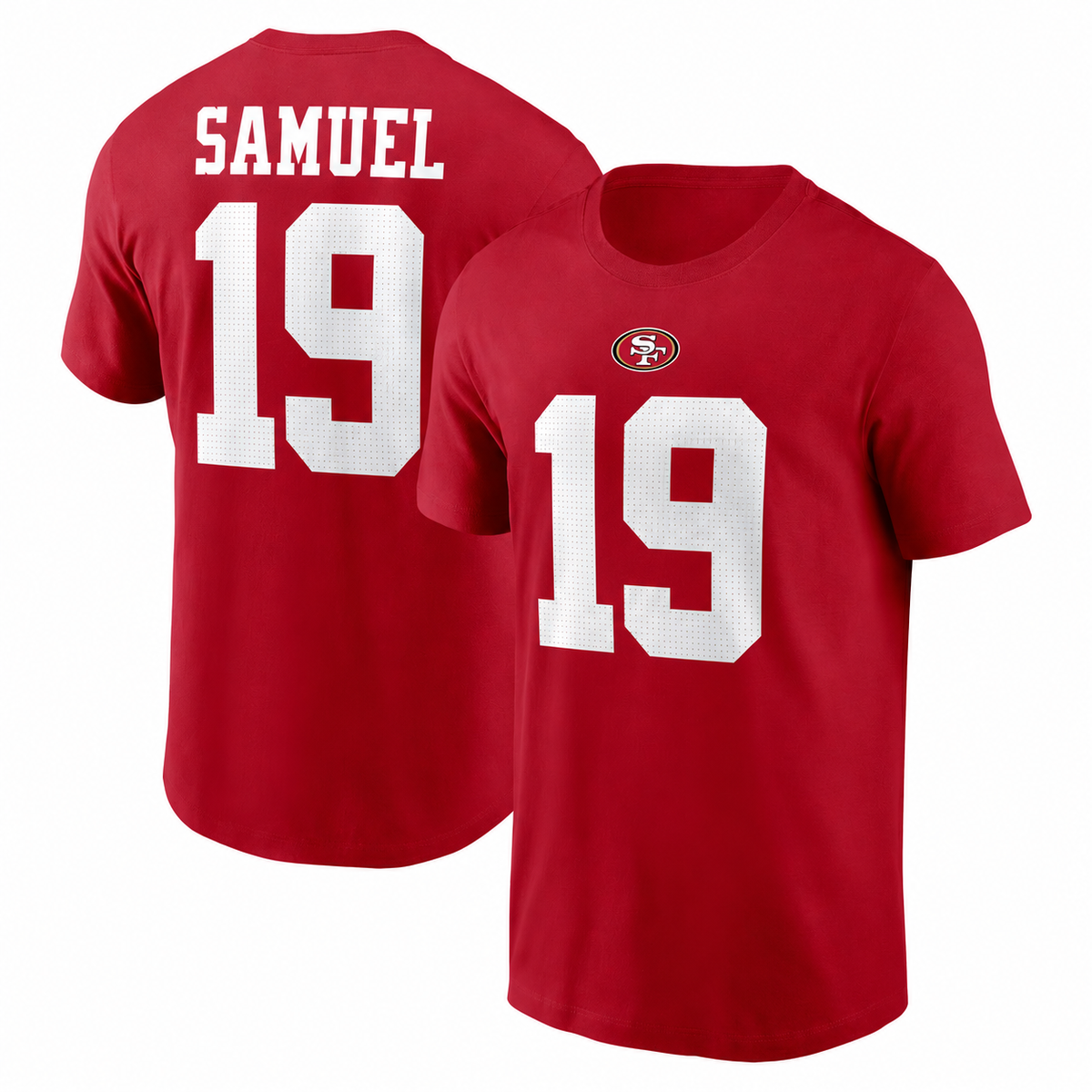 Deebo Samuel San Francisco 49ers Player Name & Number T-Shirt - Scarlet