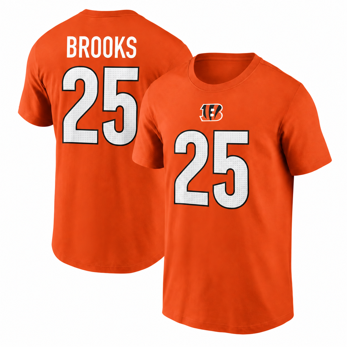 Tahj Brooks Cincinnati Bengals Name & Number T-Shirt - Orange