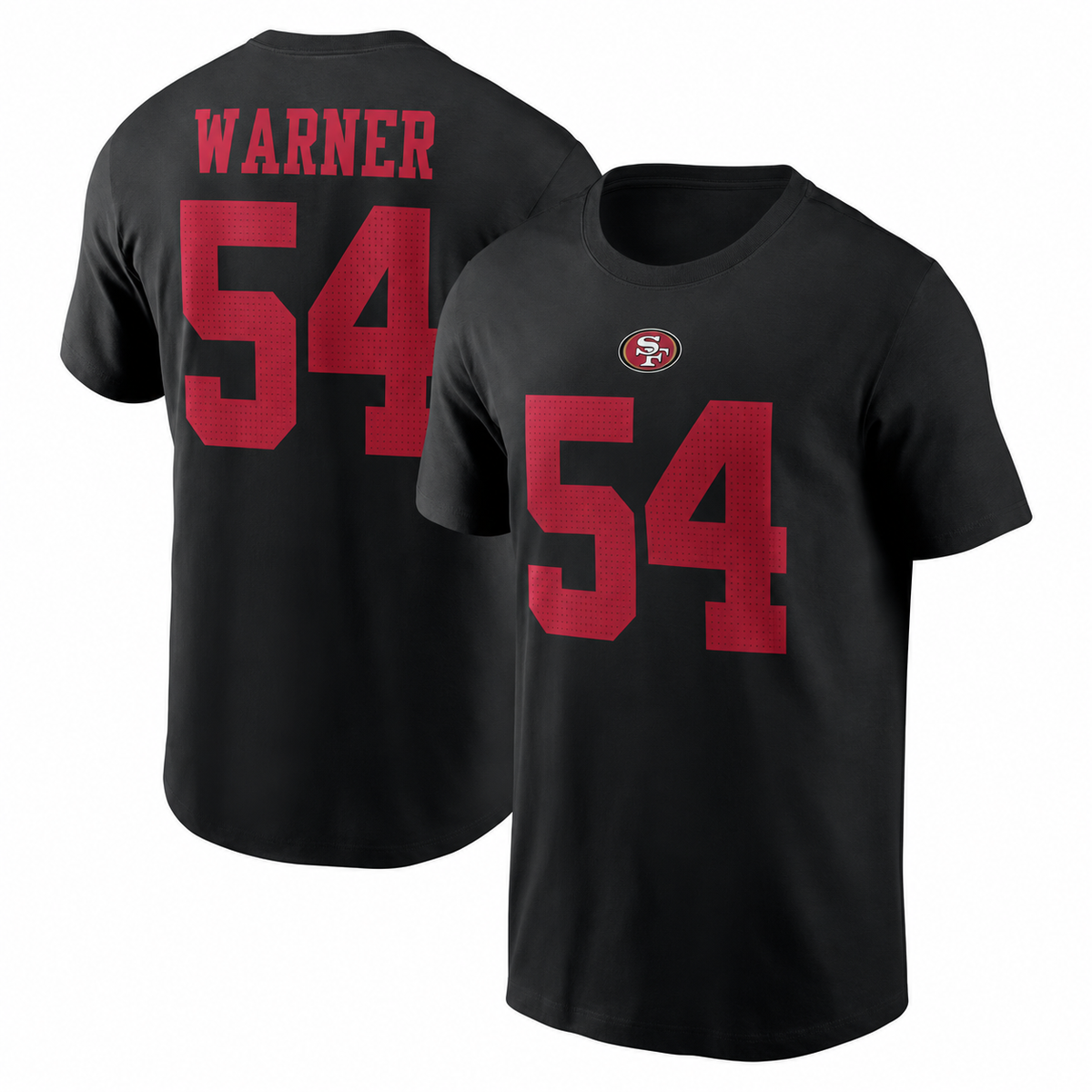 Fred Warner San Francisco 49ers Player Name & Number T-Shirt - Black