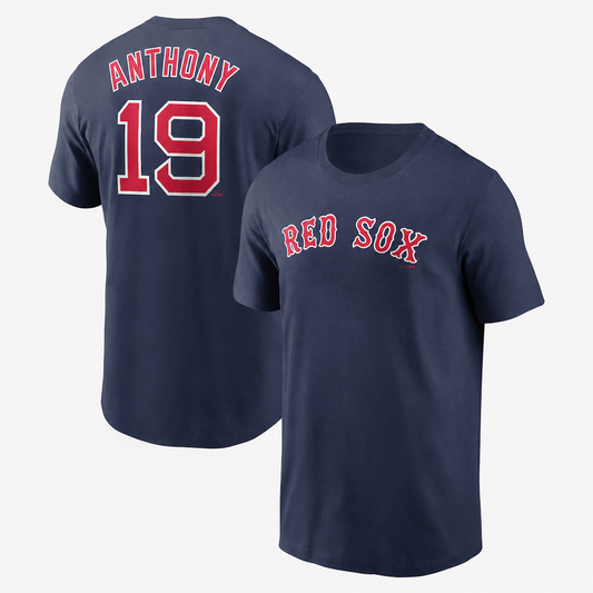 Roman Anthony Boston Red Sox Name & Number T-Shirt - Navy