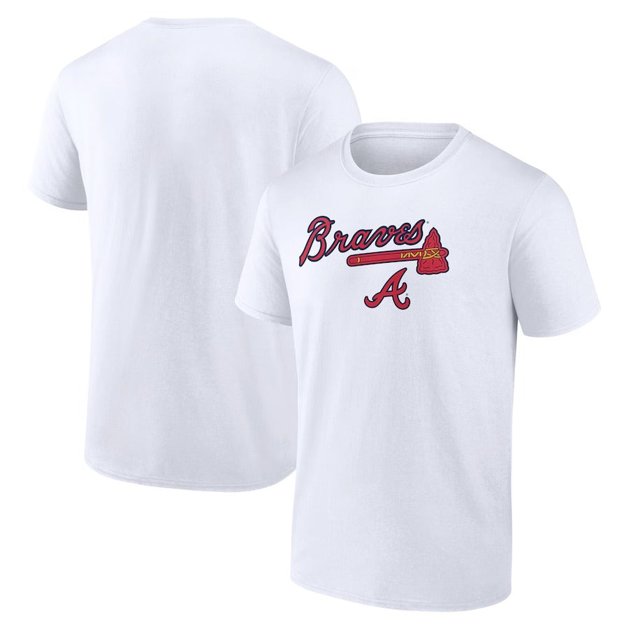 Atlanta Braves Team Lockup T-Shirt - White