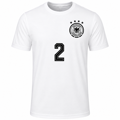 Alemania Antonio Rüdiger # 2 World Cup 2026 T-Shirt - White va
