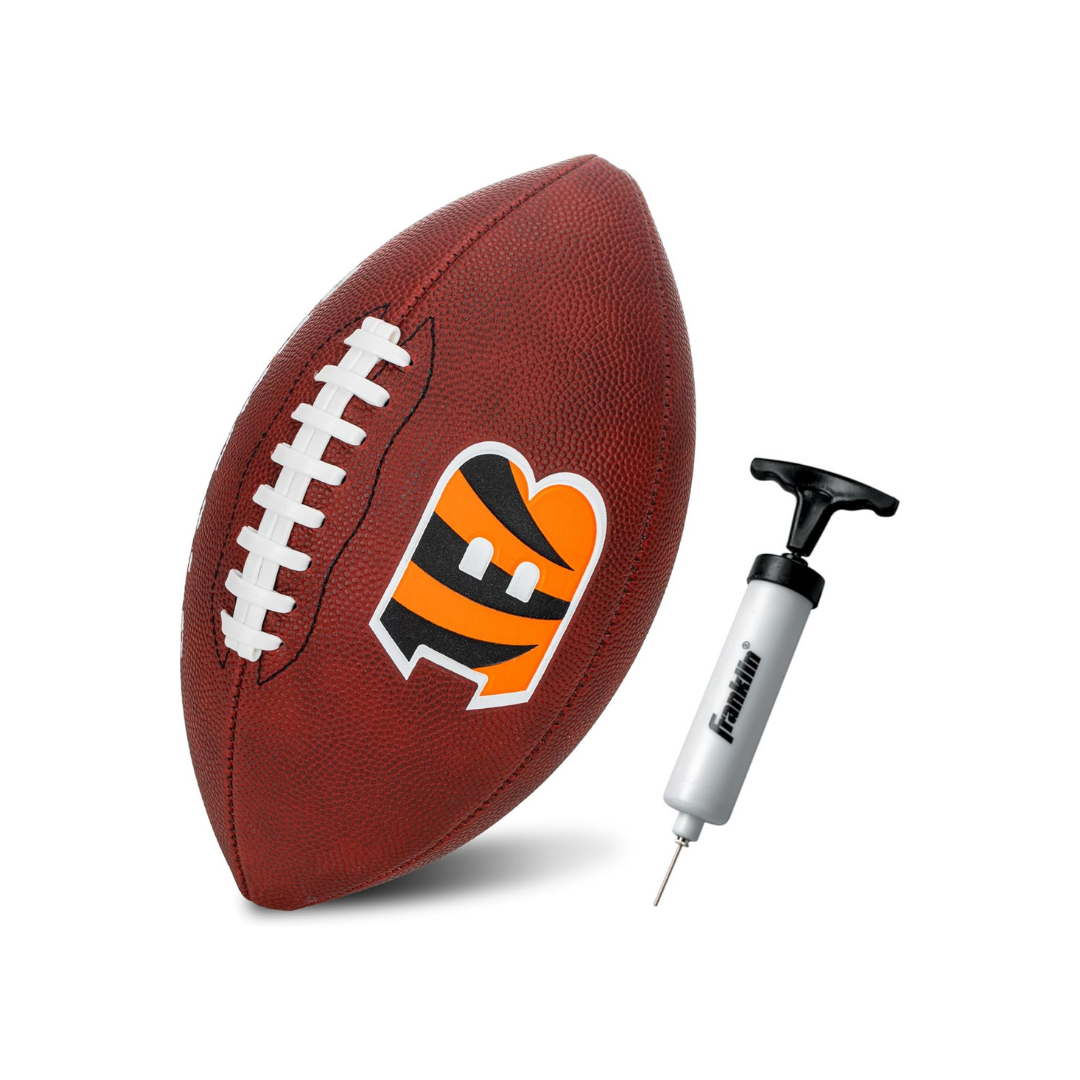 Franklin Sports Rubber JUNIOR Footballs NFL BENGALS