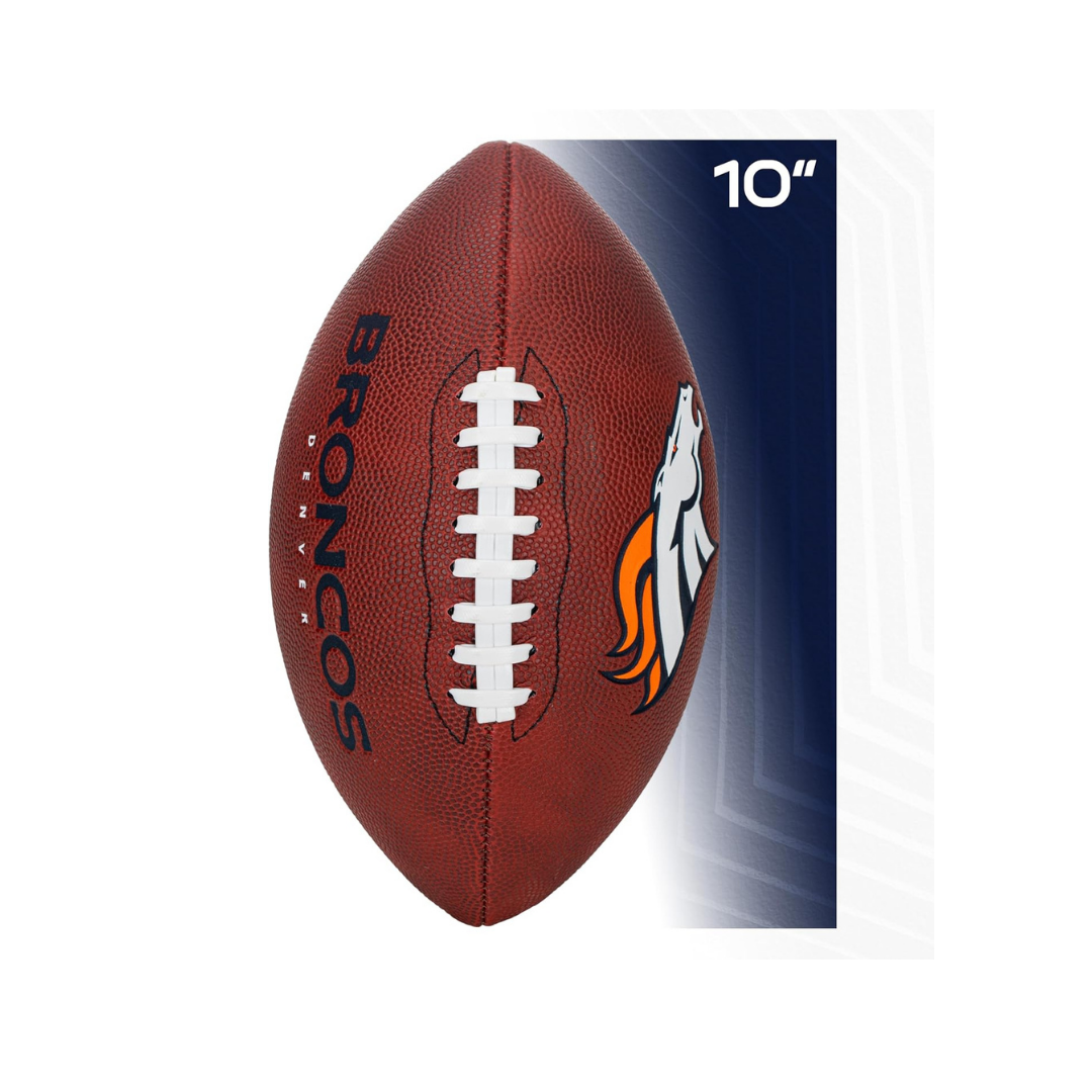 Franklin Sports Rubber JUNIOR Footballs NFL BRONCOS