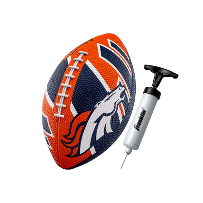 Franklin Sports Rubber JUNIOR Footballs NFL BRONCOS