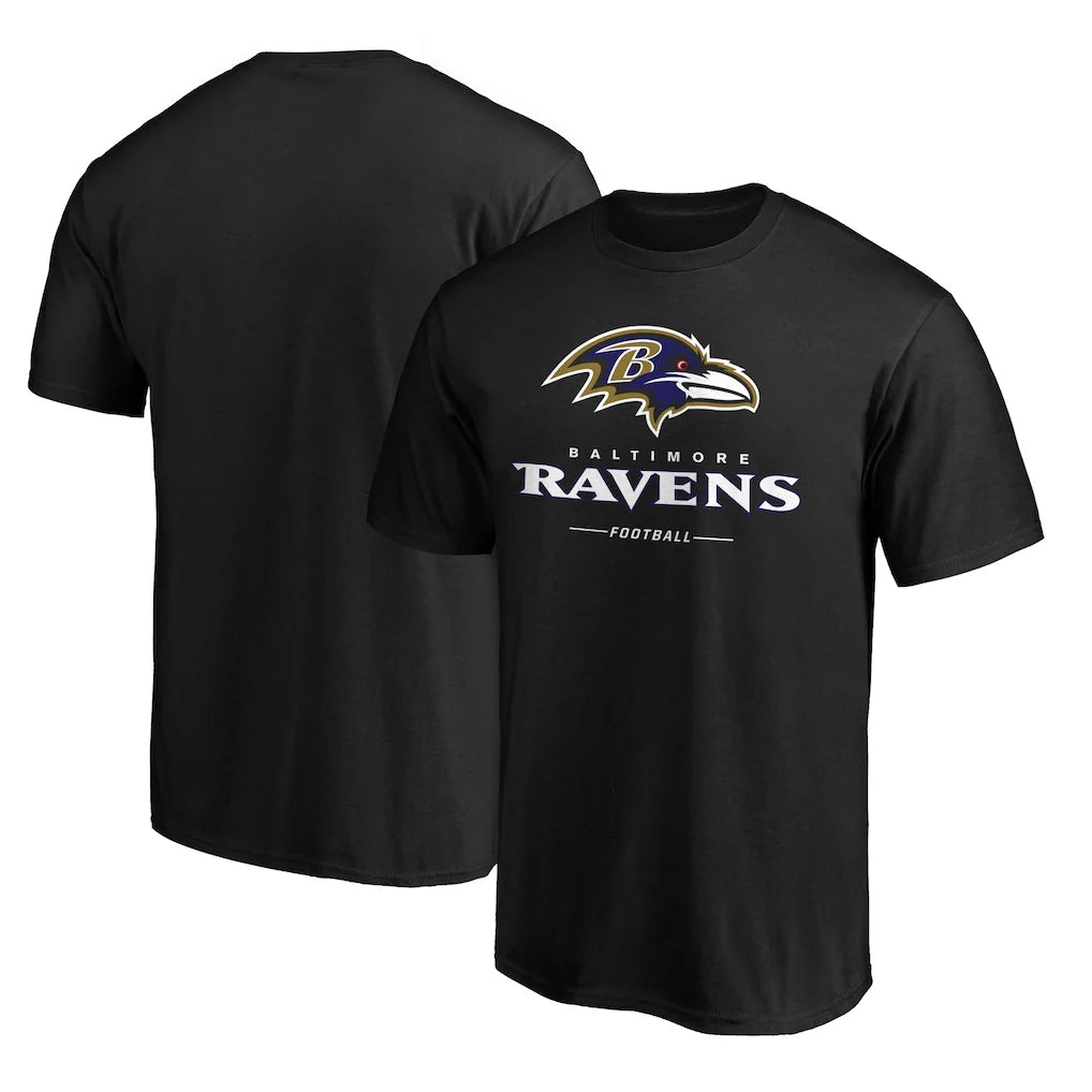 Baltimore Ravens Team Lockup T-Shirt - Black