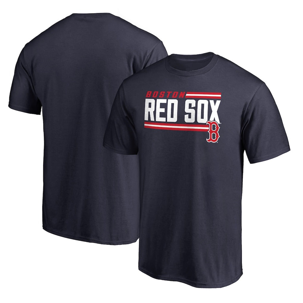 Boston Red Sox Onside Stripe T-Shirt - Navy
