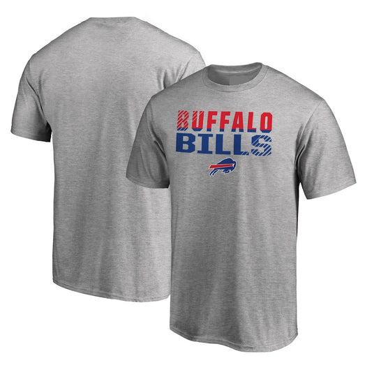 Buffalo Bills Iconic Collection Fade Out T-Shirt - Ash