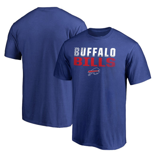 Buffalo Bills Iconic Collection Fade Out T-Shirt - Royal
