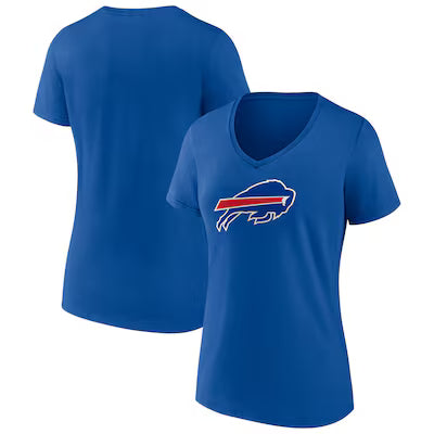 Buffalo Bills Women's Primary Team Logo V-Neck T-Shirt - Royal