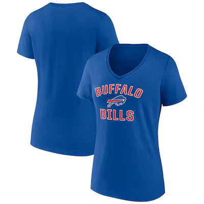 Buffalo Bills Women's Victory Arch Team V-Neck T-Shirt - Royal