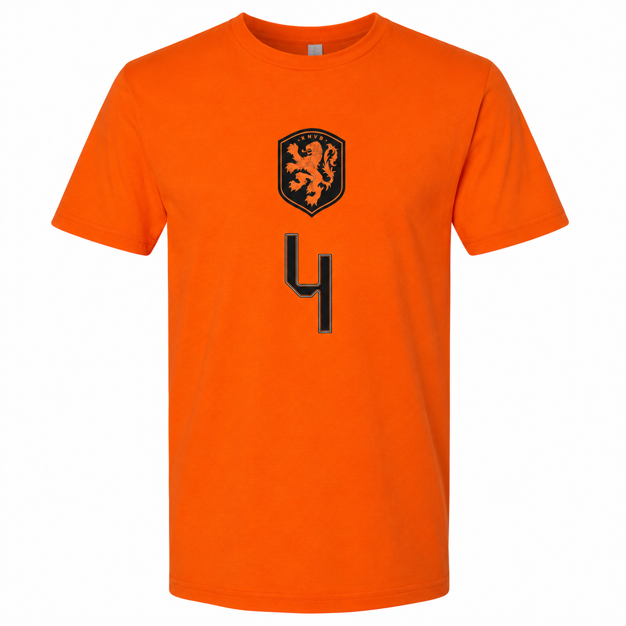 Holanda Virgil van Dijk # 4 World Cup 2026 T-Shirt - Orange