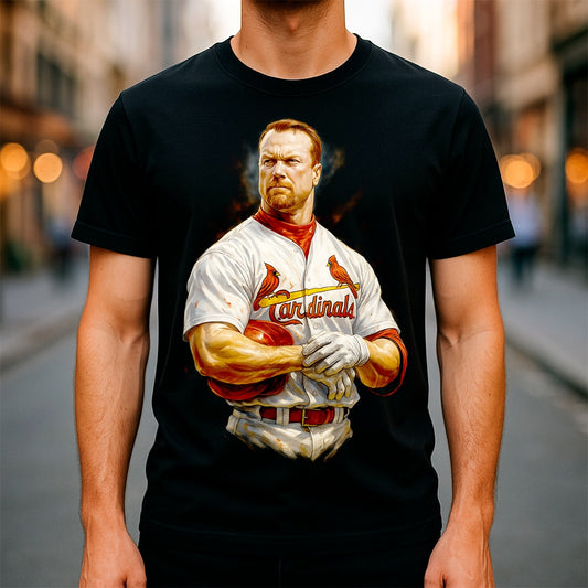 Halftone Lab - MLB Legends St Louis Cardinals Mark McGwire 01 - Black Tee