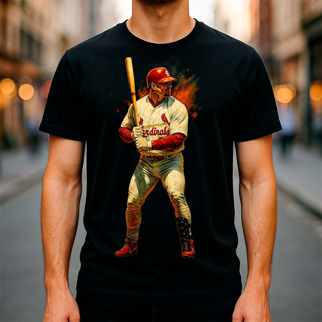 Halftone Lab - MLB Legends St Louis Cardinals Mark McGwire 02 - Black Tee