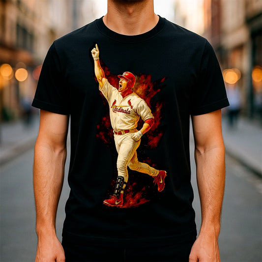 Halftone Lab - MLB Legends St Louis Cardinals Mark McGwire 03 - Black Tee
