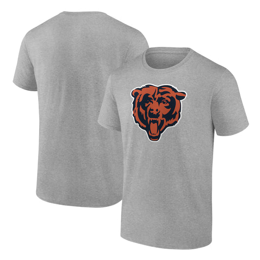 Chicago Bears Fanatics Primary Logo T-Shirt - Heather Gray