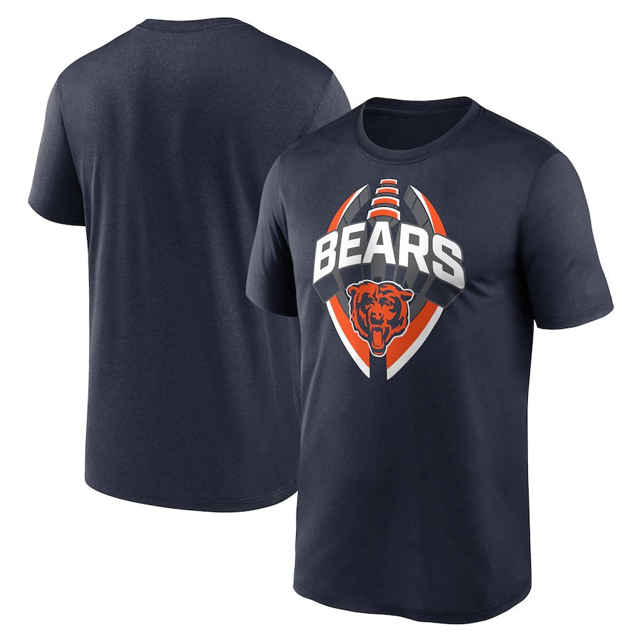 Chicago Bears Nike Legend Icon Performance T-Shirt - Navy