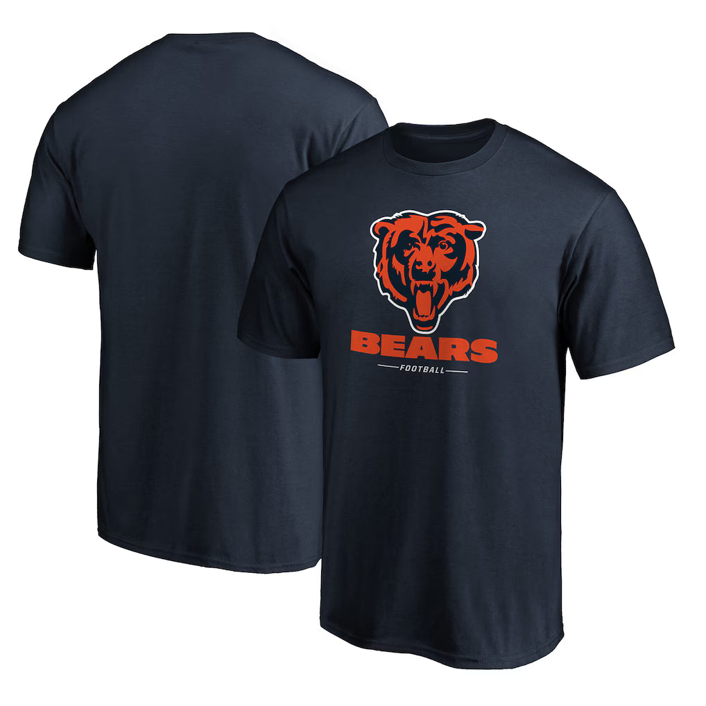 Chicago Bears Team Lockup T-Shirt - Navy