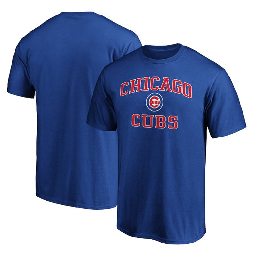 Chicago Cubs Heart & Soul Team Logo T-Shirt - Royal