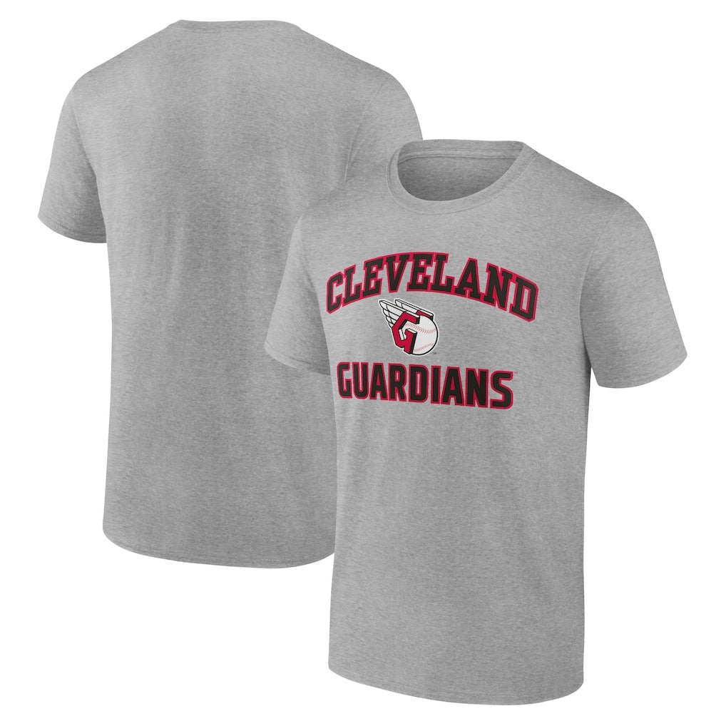 Cleveland Guardians Heart and Soul T-Shirt - Heather Gray