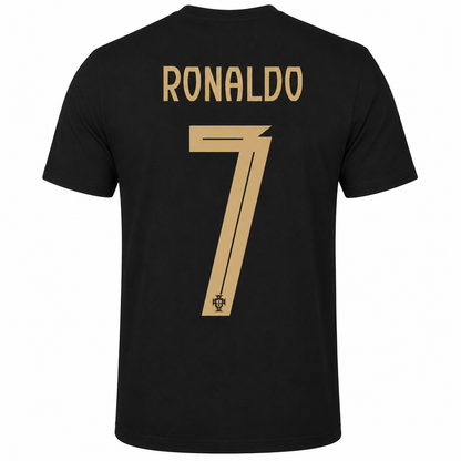 Portugal Cristiano Ronaldo World Cup 2026 T-Shirt - Black