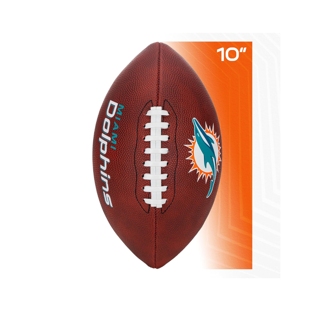 Franklin Sports Rubber JUNIOR Footballs NFL DOLPHINS