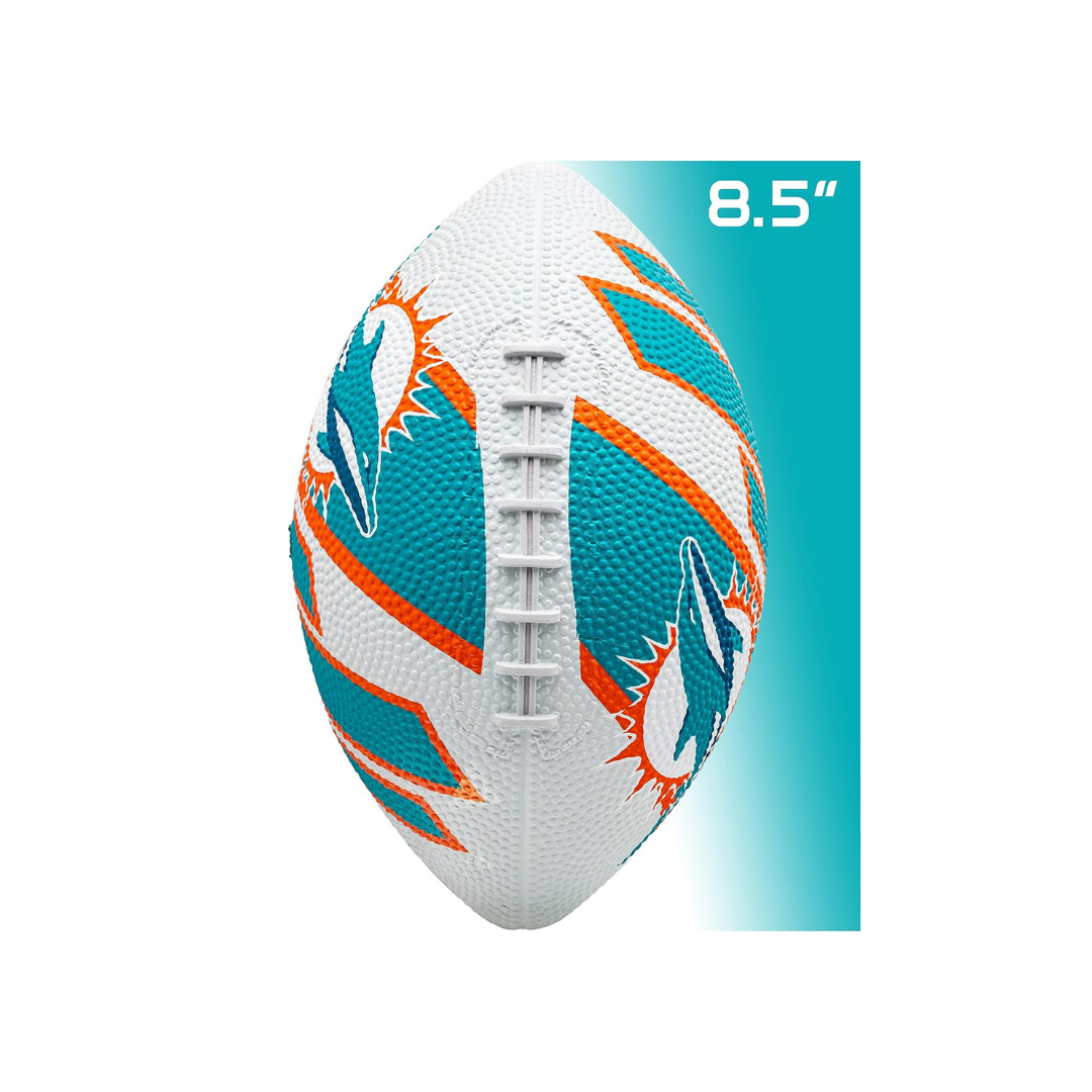 Franklin Sports Rubber JUNIOR Footballs NFL DOLPHINS