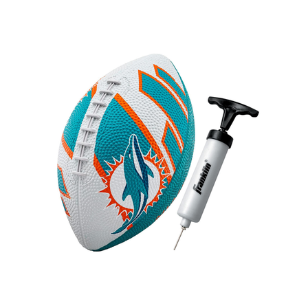 Franklin Sports Rubber JUNIOR Footballs NFL DOLPHINS