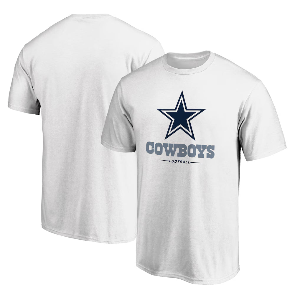 Dallas Cowboys Team Lockup T-Shirt - White