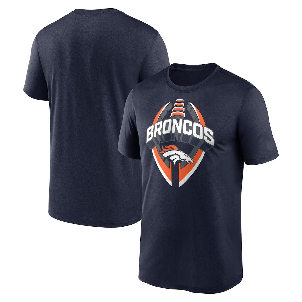 Denver Broncos Big & Tall Primetime Legend Icon Performance T-Shirt - Navy