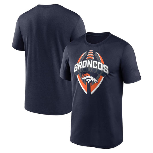 Denver Broncos Big & Tall Primetime Legend Icon Performance T-Shirt - Navy